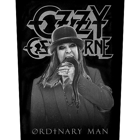 Ozzy Osbourne nášivka na chrbát 30x27x36 cm, Ordinary Man Black