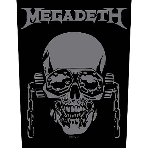 Megadeth nášivka na chrbát CO+PES 30x27x36 cm, Vic Rattlehead