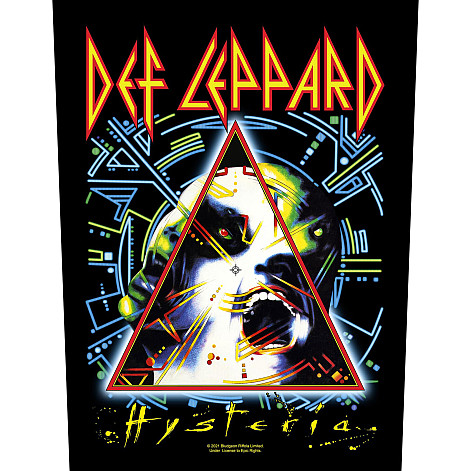 Def Leppard nášivka na chrbát 30x27x36 cm, Hysteria