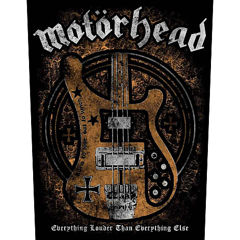 Motorhead nášivka na chrbát CO+PES 30x27x36 cm, Lemmy's Bass Black