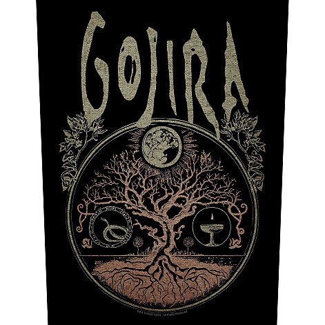 Gojira nášivka na chrbát 30x27x36 cm, Tree Of Life