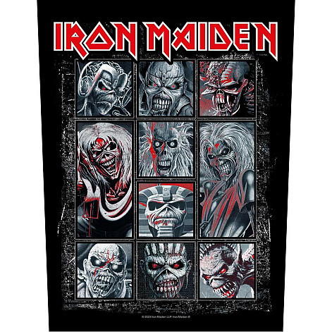 Iron Maiden nášivka na chrbát CO+PES 30x27x36 cm, 10 Eddies