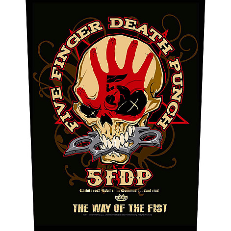 Five Finger Death Punch nášivka na chrbát 30x27x36 cm, Way Of The Fist