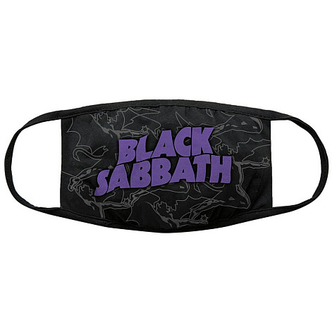 Black Sabbath bavlněná rúško na ústa, Distressed Logo Black