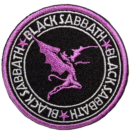 Black Sabbath tkaná nažehlovačka PES 105 x 105 mm, Daemon Circle