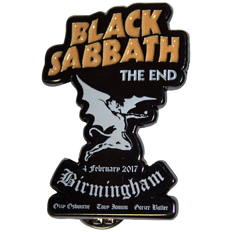 Black Sabbath kovový odznak 40 mm, The End