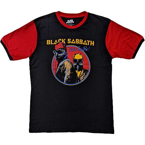 Black Sabbath tričko, Never Say Die Ringer Black & Orange, pánske
