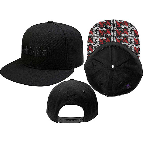 Black Sabbath šiltovka Snapback, Logo & Demon Black, unisex