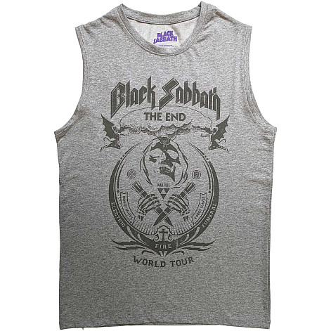 Black Sabbath tielko, The End Mushroom Cloud Grey, pánske