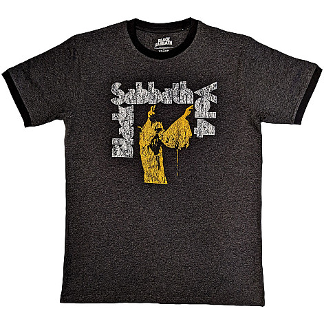 Black Sabbath tričko, Vol 4 Ringer Charcoal Grey, pánske