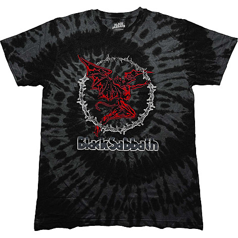 Black Sabbath tričko, Red Henry Dip Dye Wash Black, pánske