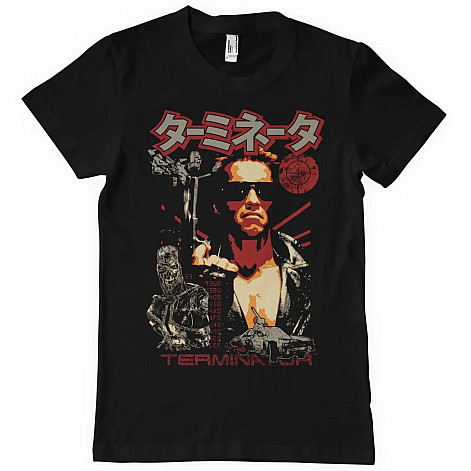 Terminator tričko, Japanese Poster Black, pánske