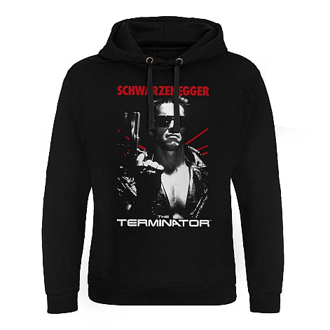 Terminator mikina, Schwarzenegger Poster Epic Hoodie Black, pánska
