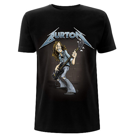 Metallica tričko, Cliff Burton Squindo Stack Black, pánske
