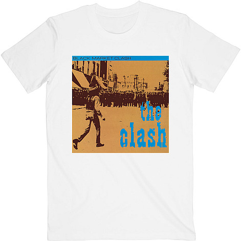 The Clash tričko, Black Market White, pánske