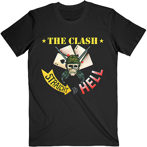 The Clash tričko, Straight To Hell Single Black, pánske