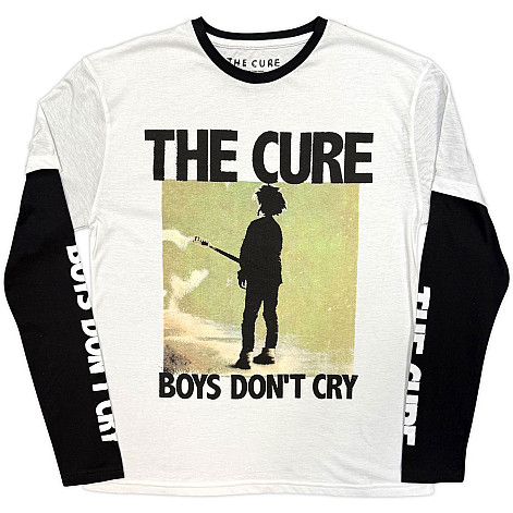 The Cure tričko dlhý rukáv, Boys Don't Cry Box Black & White, pánske