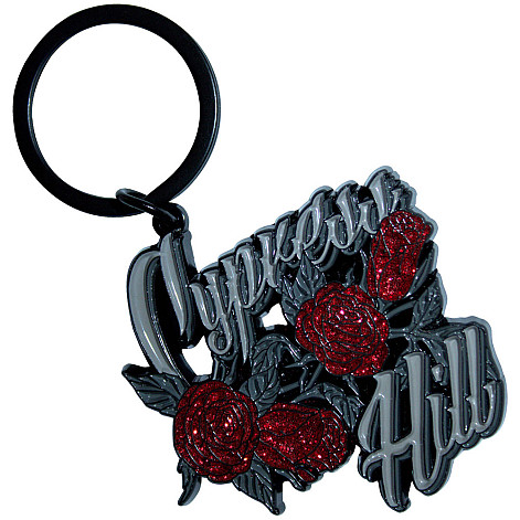 Cypress Hill kovová kľúčenka 50x47 mm, Roses Logo