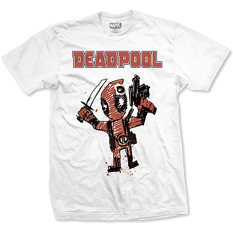 Deadpool tričko, Cartoon Bullet, pánske