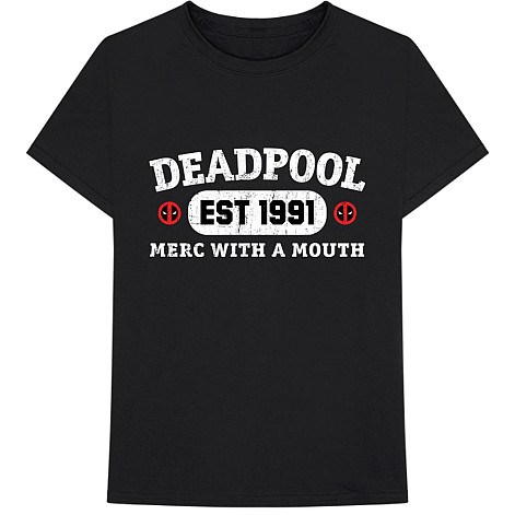 Deadpool tričko, Merc With A Mouth Black, pánske