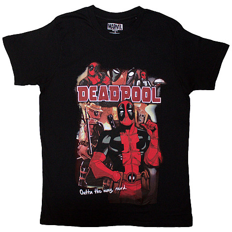 Deadpool tričko, Deadpool Outta The Way Nerd Black, pánske