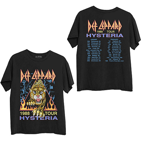 Def Leppard tričko, Hysteria '88 BP Black, pánske