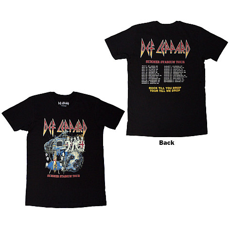 Def Leppard tričko, Summer Stadium Tour BP Black, pánske