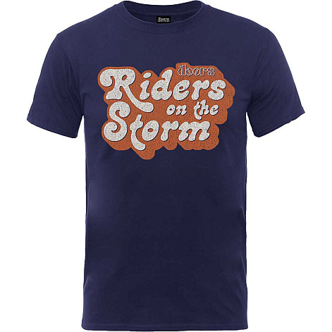 The Doors tričko, Riders on the Storm Logo Navy Blue, pánske