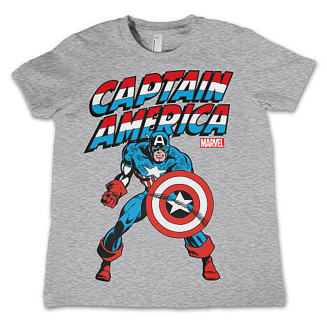 Captain America tričko, Captain America Kids Grey, detské