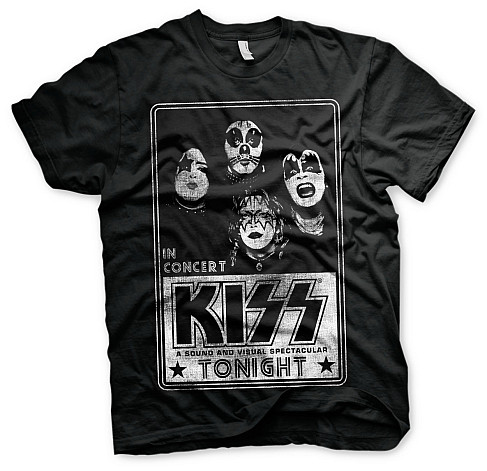 KISS tričko, KISS In Concert Distressed, pánske