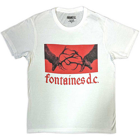 Fontaines D.C. tričko, Clashing Stags White, pánske
