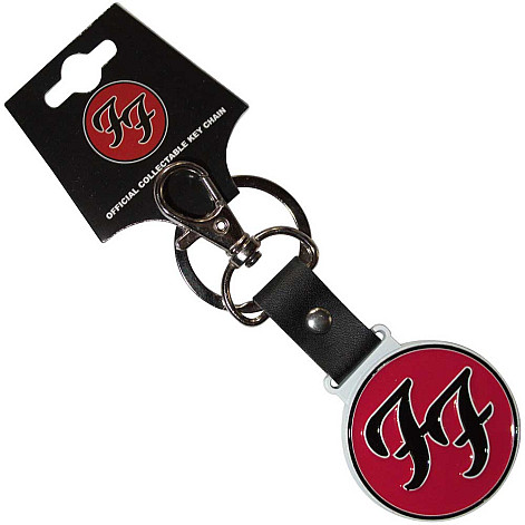 Foo Fighters kovová kľúčenka 40 mm, FF Logo Zinc