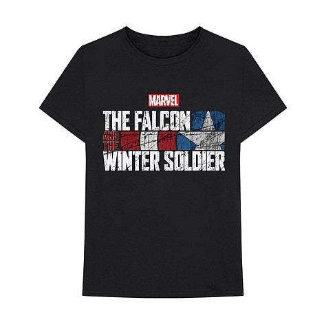 Marvel Comics tričko, Falcon & Winter Soldier Text Logo Black, pánske