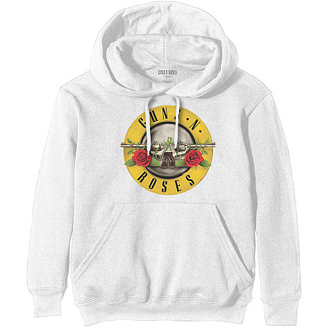 Guns N Roses mikina, Classic Logo White, pánska