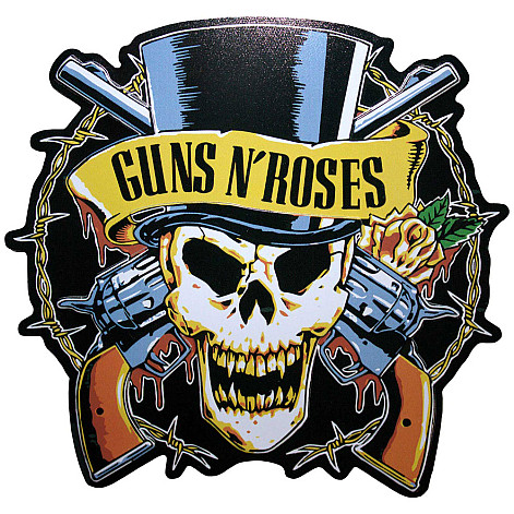 Guns N Roses magnet na lednici 90mm, Top Hat