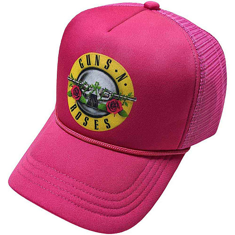 Guns N Roses šiltovka, Classic Logo Mesh Pink, unisex