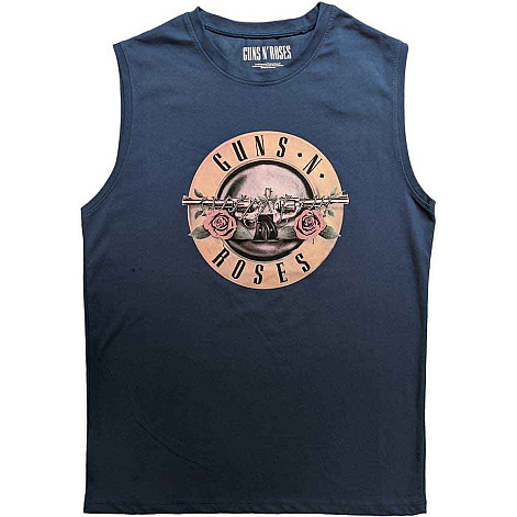 Guns N Roses tielko, Classic Logo Denim Blue, pánske