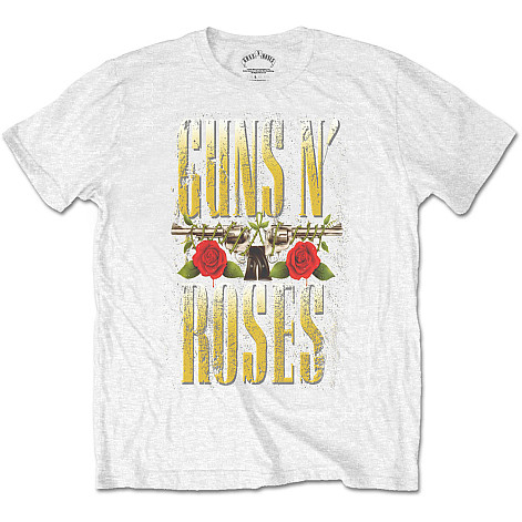 Guns N Roses tričko, Big Guns White, pánske