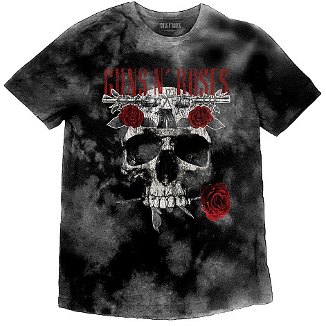 Guns N Roses tričko, Flower Skull Wash Grey, detské