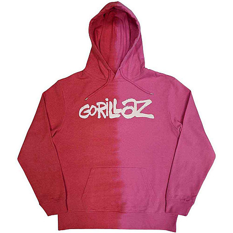 Gorillaz mikina, Two-Tone Brush Logo Wash Red, pánska