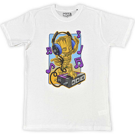 Marvel Comics tričko, Guardians of the Galaxy Groot Dancing White, pánske