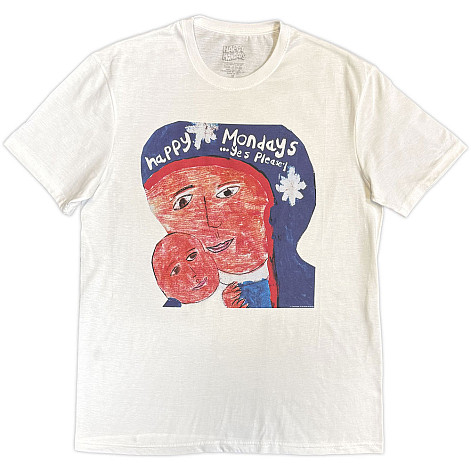 Happy Mondays tričko, Yes Please White, pánske