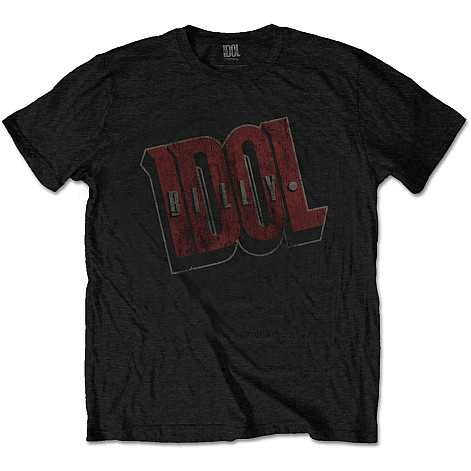 Billy Idol tričko, Vintage Logo Black, pánske