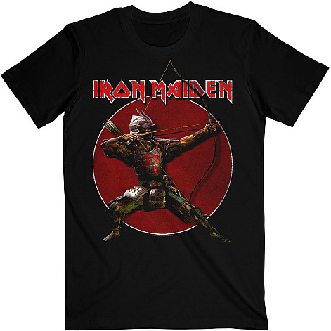 Iron Maiden tričko, Senjutsu Eddie Archer Red Circle Black, pánske