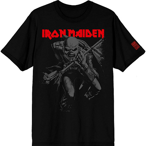 Iron Maiden tričko, 50 Trooper Crop Grey Black, pánske