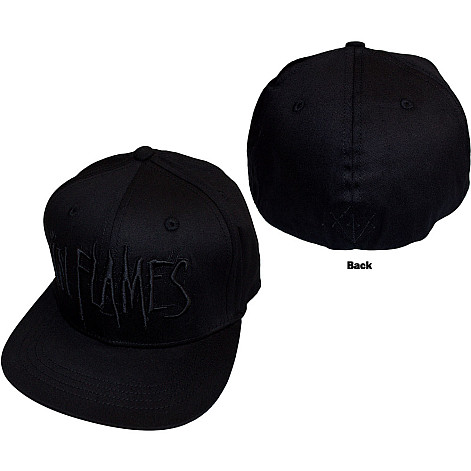 In Flames šiltovka, Black Logo Snapback BP Black, unisex