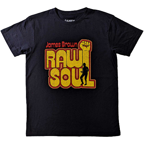 James Brown tričko, Raw Soul Black, pánske