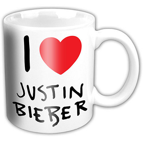 Justin Bieber keramický hrnček 320ml, I Love JB