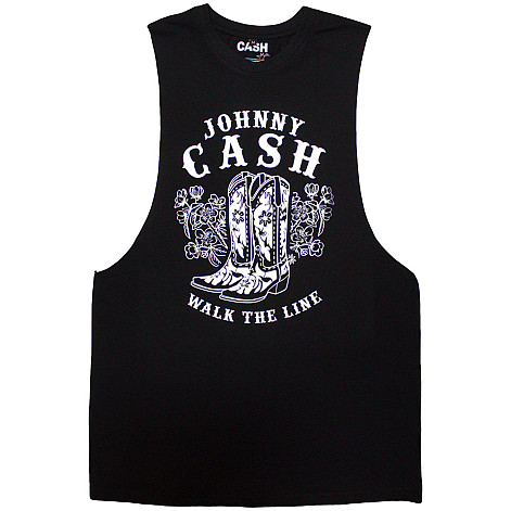 Johnny Cash tielko, Walk The Line Boots Black, pánske