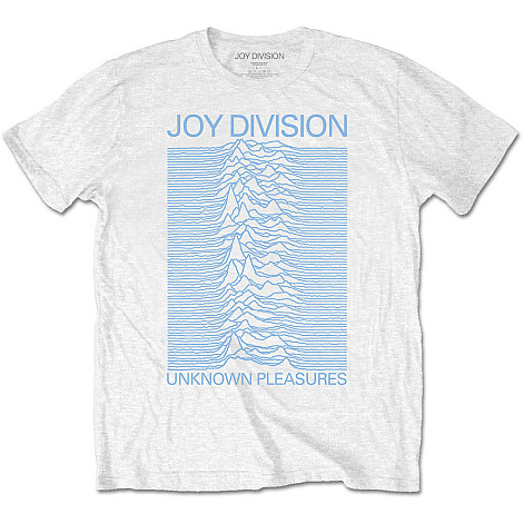Joy Division tričko, Unknown Pleasures Blue On White, pánske